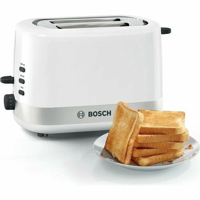 Тостер Bosch TAT6A511 800 Вт, белый