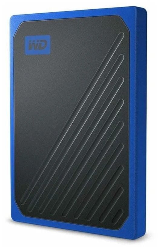 1 ТБ Внешний SSD Western Digital My Passport Go, USB 3.2 Gen 1, черный/синий