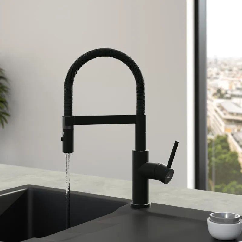 Однорычажный смеситель для кухни Villeroy & Boch Steel Expert Compact (92730006)