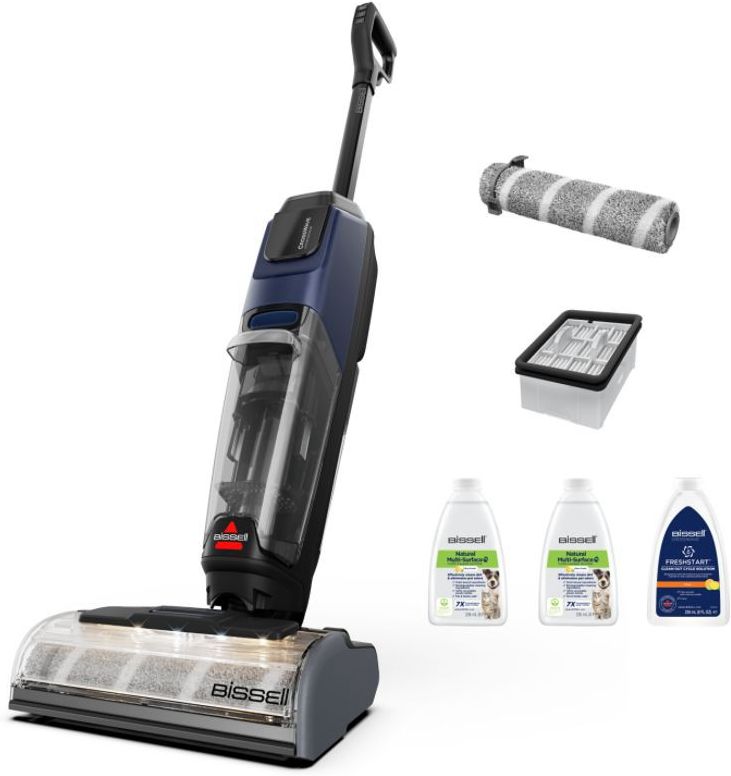 Вертикальный моющий пылесос BISSELL CrossWave HydroScrub Pro, синий