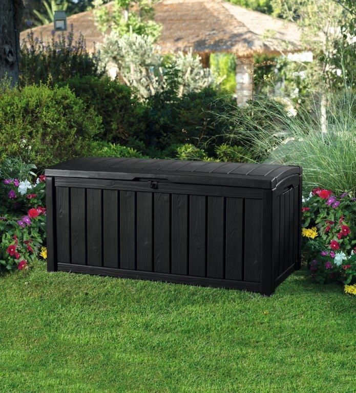 Садовый ящик Keter Glenwood 390L, 128 x 65 x 61 см, графит