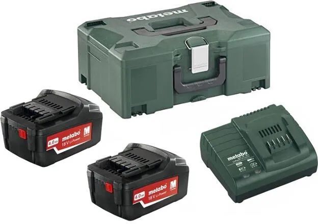 Набор аккумуляторный Metabo 2 аккумулятора LiHD 18 V/4.0 Ah + ЗУ ASC 3036 685064000