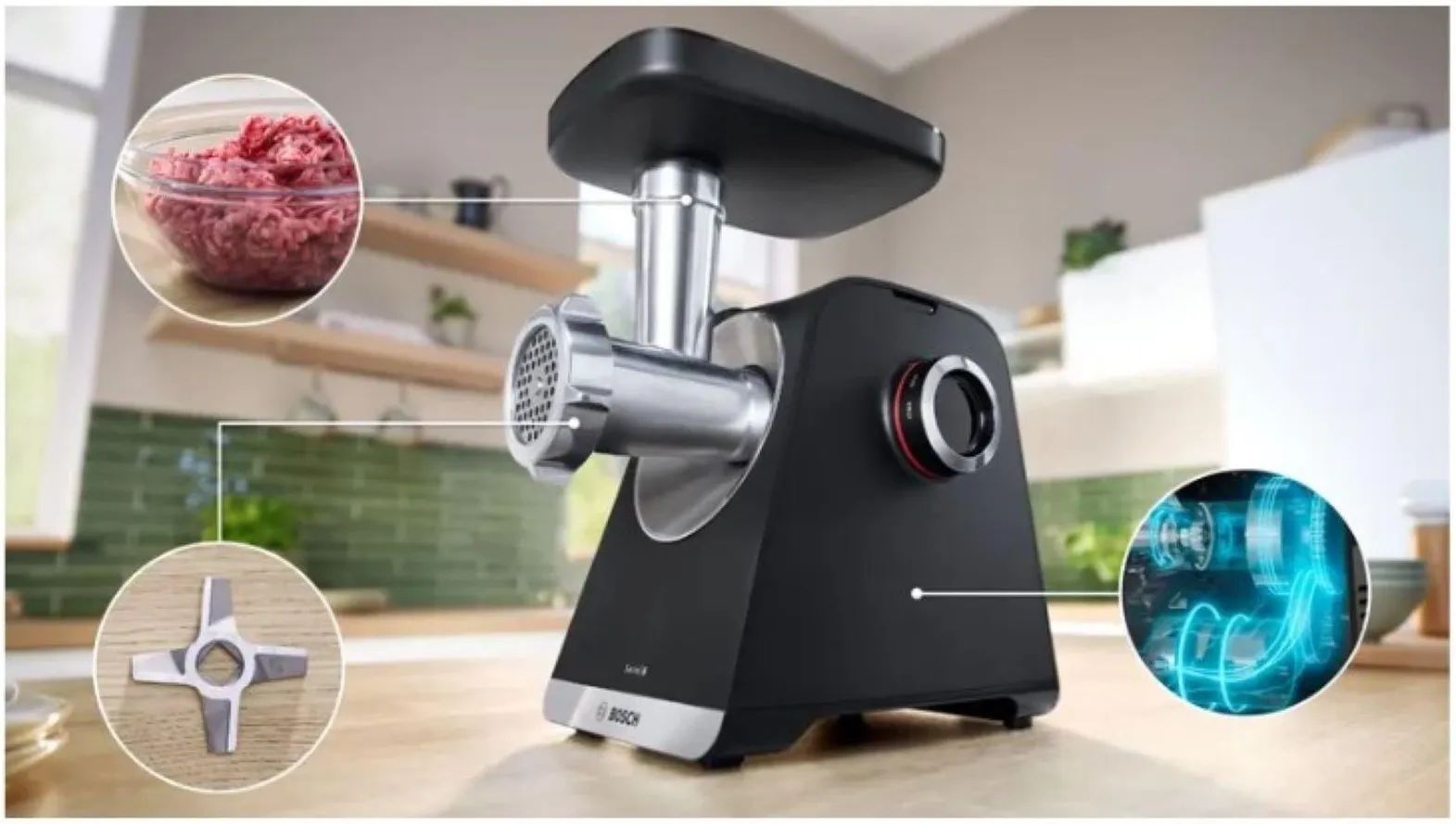 Мясорубка Bosch Serie 6 MultiPower (MFWS641B)