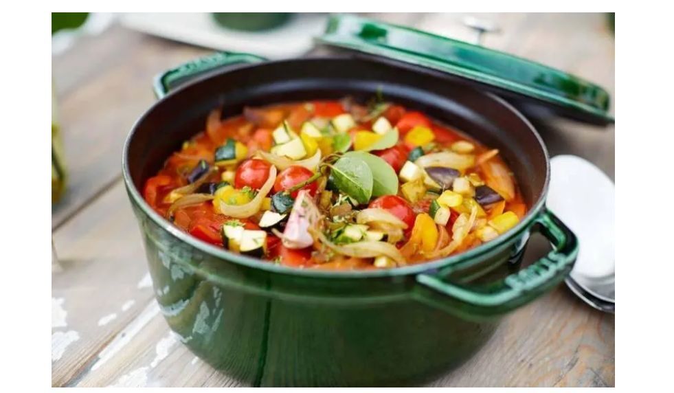 Чугунная жаровня Staub 22 см, зелёная (405093540)