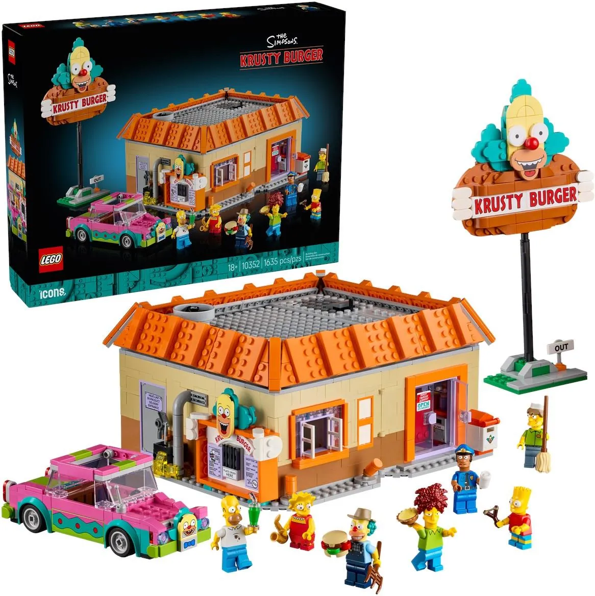 LEGO Icons 10352 The Simpsons: Красти Бургер