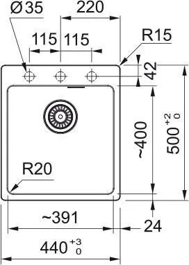 Кухонная раковина Franke Maris MRG 610-39 FTL 114.0661.792, оникс