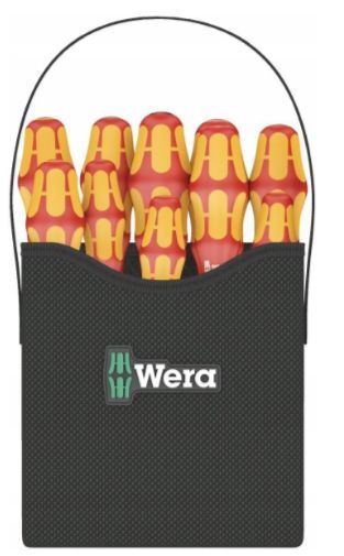 Набор отверток Wera VDE 11 шт. плоский крест Pozidriv крестообразный Phillips TORX 05004310001