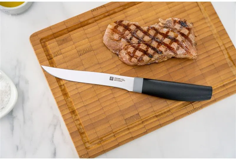 Набор 4 ножей для стейков Zwilling Now S, 12 см, черный