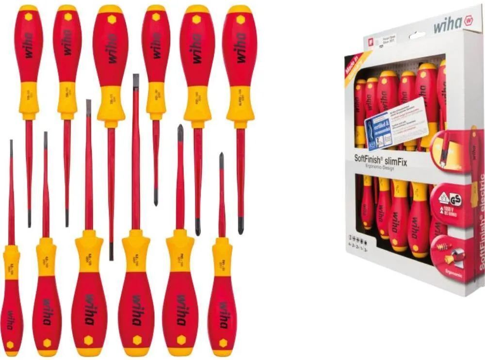 Набор отверток Wiha SoftFinish electric slimFix 41003 12 шт