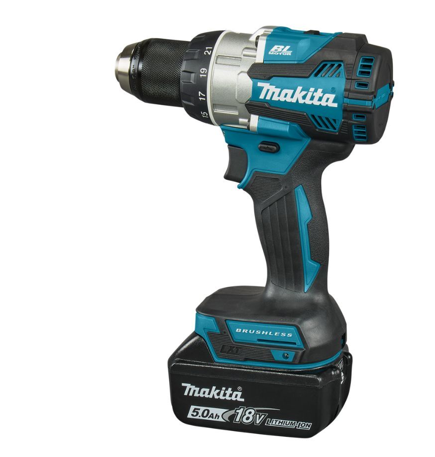 Ударная дрель Makita DDF489RTJ 18V с АКБ 2x5,0 Ah и ЗУ 73 Нм