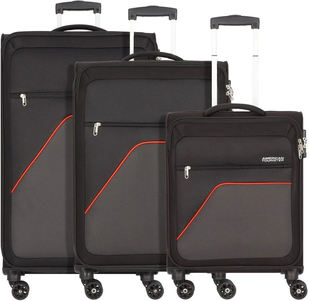 American Tourister Набор чемоданов черные