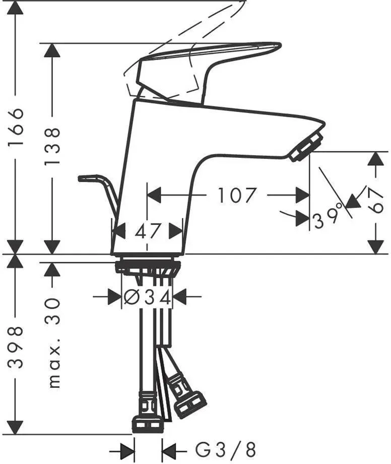 Смеситель Hansgrohe Logis 71170000