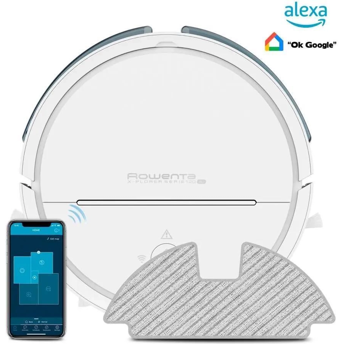 Робот-пылесос Rowenta X-Plorer Serie 120 AI RR7877WH, белый