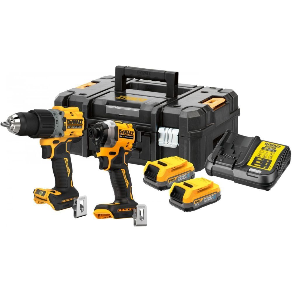 Набор инструментов DeWalt DCK2050E2T (дрель-шуруповерт DCD805 + шуруповерт DCF850), с 2 АКБ 1.7 Ач и ЗУ, в кейсе