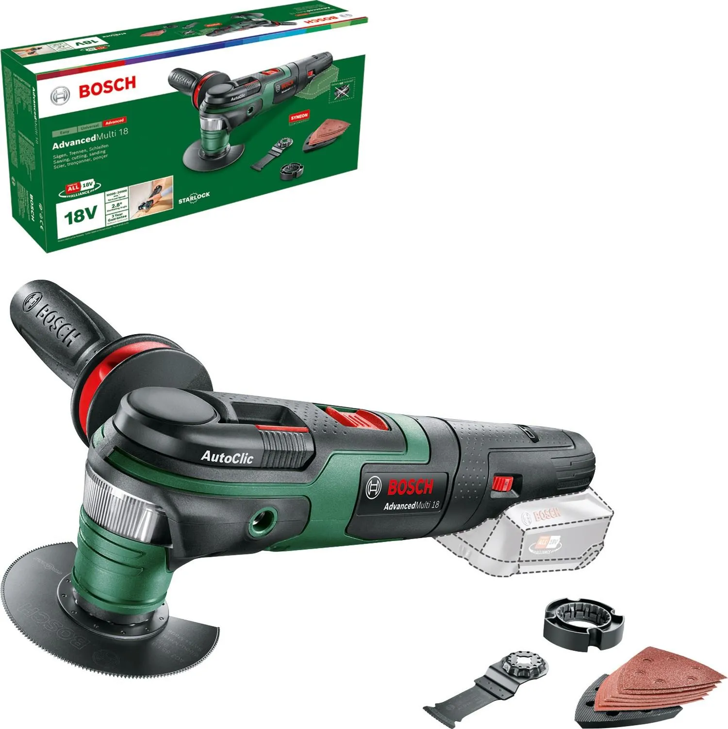 Многофункциональный инструмент Bosch AdvancedMulti 18 0603104000