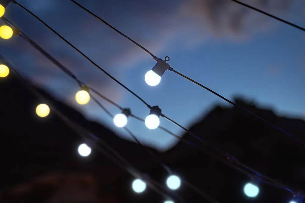 Светодиодная лента LED уличные фонарики Twinkly Festoon - 20 шт. (10 м) RGB + BT + Wi-Fi (TWF020STP-BEU)