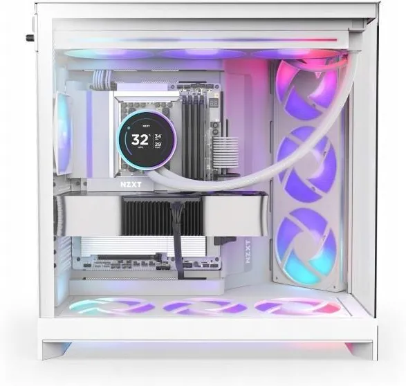 Корпус NZXT H9 Flow RGB (2025), белый