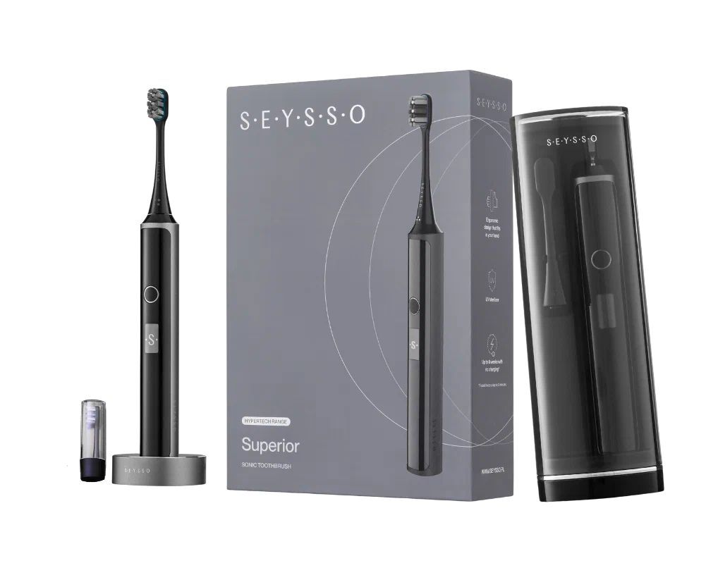 Зубная щетка SEYSSO Hypertech Superior, черный