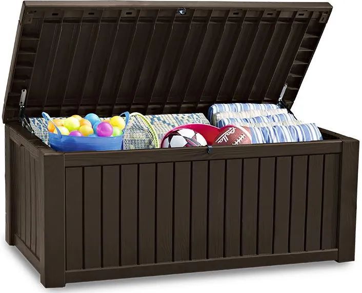 Садовый ящик Keter Rockwood Box 570L, коричневый