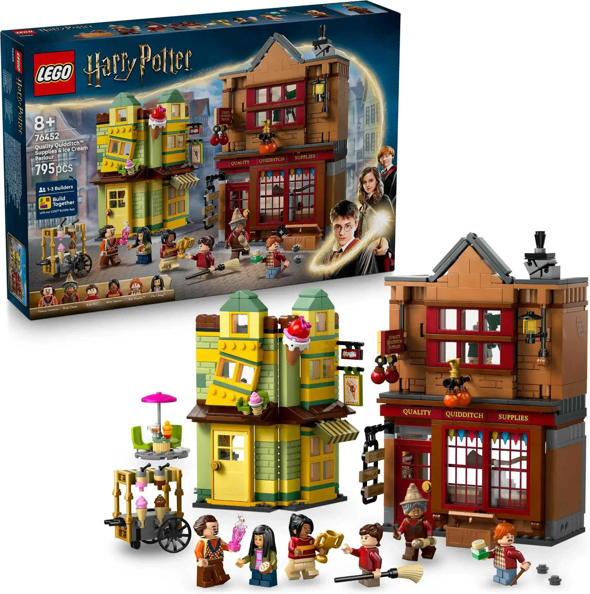 Конструктор LEGO Harry Potter 76452 Магазин принадлежностей для квиддича и кафе-мороженое