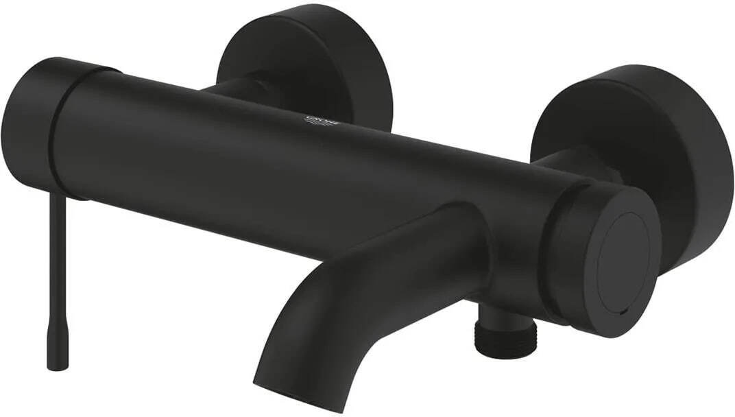 Однорычажный настенный смеситель Grohe Essence Phantom Black 25250KF1