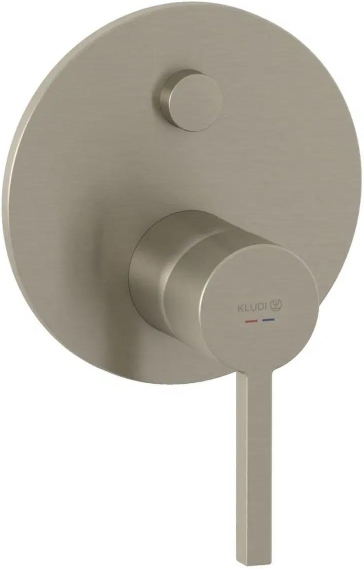 Смеситель для ванны и душа Kludi Nova Fonte Puristic 20759N515, матовый никель