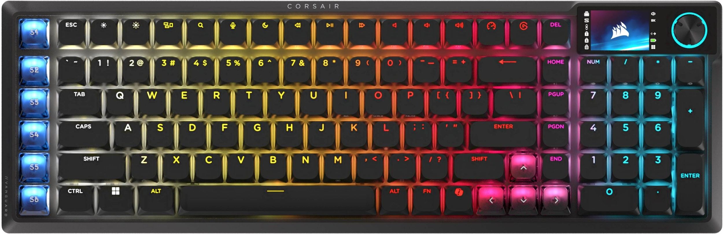 Игровая клавиатура Corsair Vanguard Air 99 CH91HA01BDE, черная