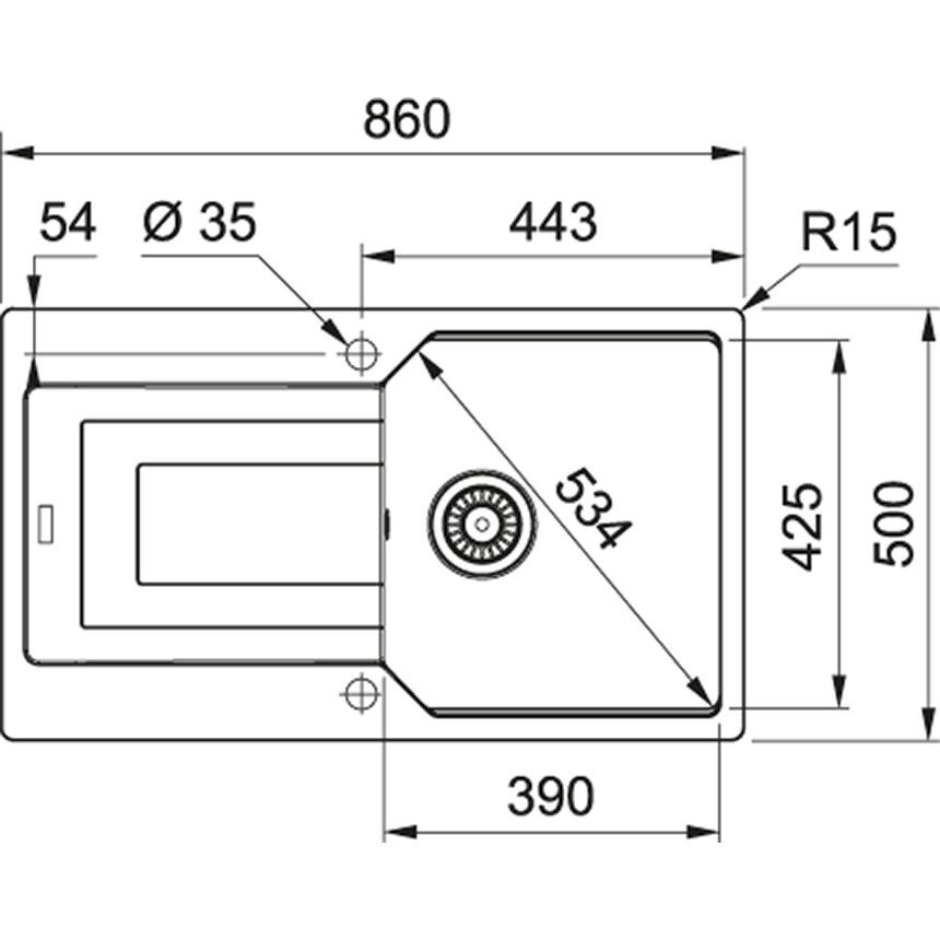 Кухонная раковина Franke UBG 611-86 114.0575.024, капучино