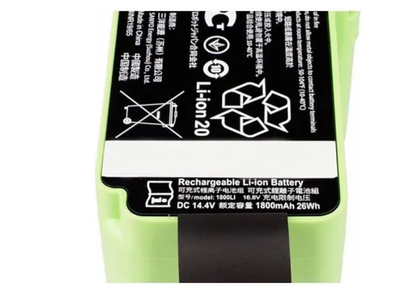 Аккумулятор iRobot Li-Ion 1800 mAh Do Roomba 4502233 600 & 800 & 960, зеленый