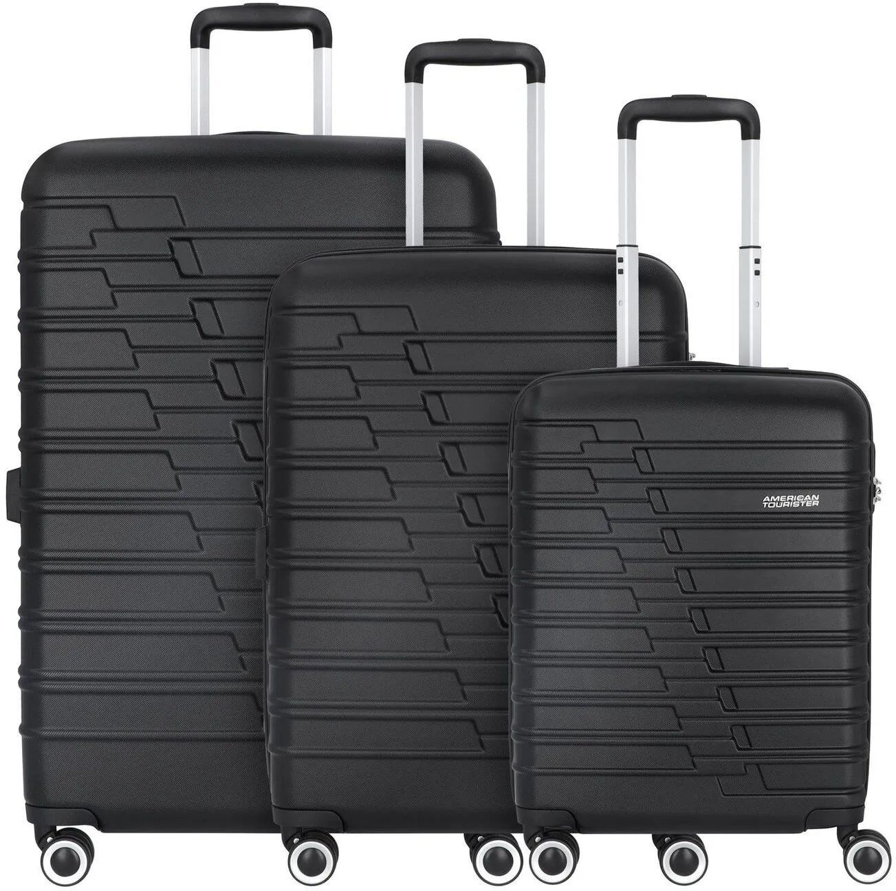 American Tourister VISBY 3 PC SET комплект чемоданов, черные