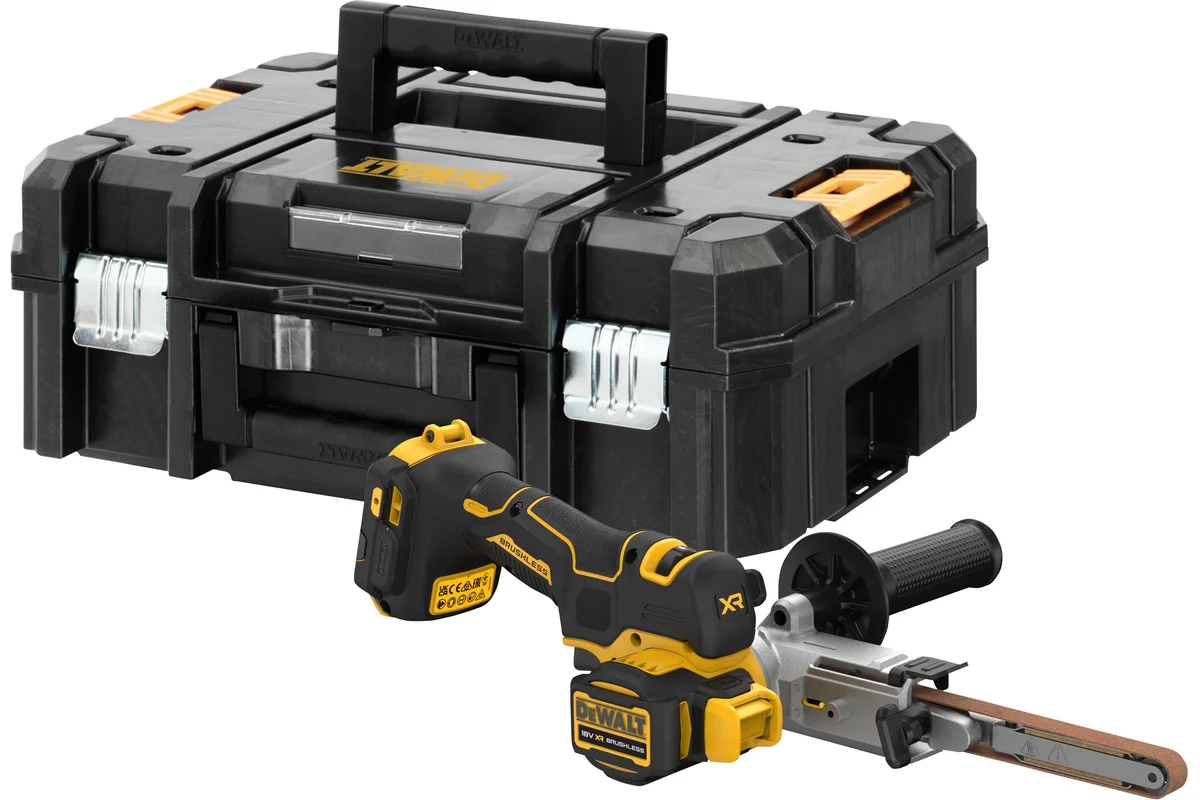 Аккумуляторная ленточная шлифмашина DeWalt DCM200NT, без АКБ и ЗУ, в кейсе