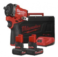 Аккумуляторный ударный гайковёрт Milwaukee M12 FCIWF12G3-502X 12 В, 2×5,0 А·ч АКБ, ЗУ, кейс