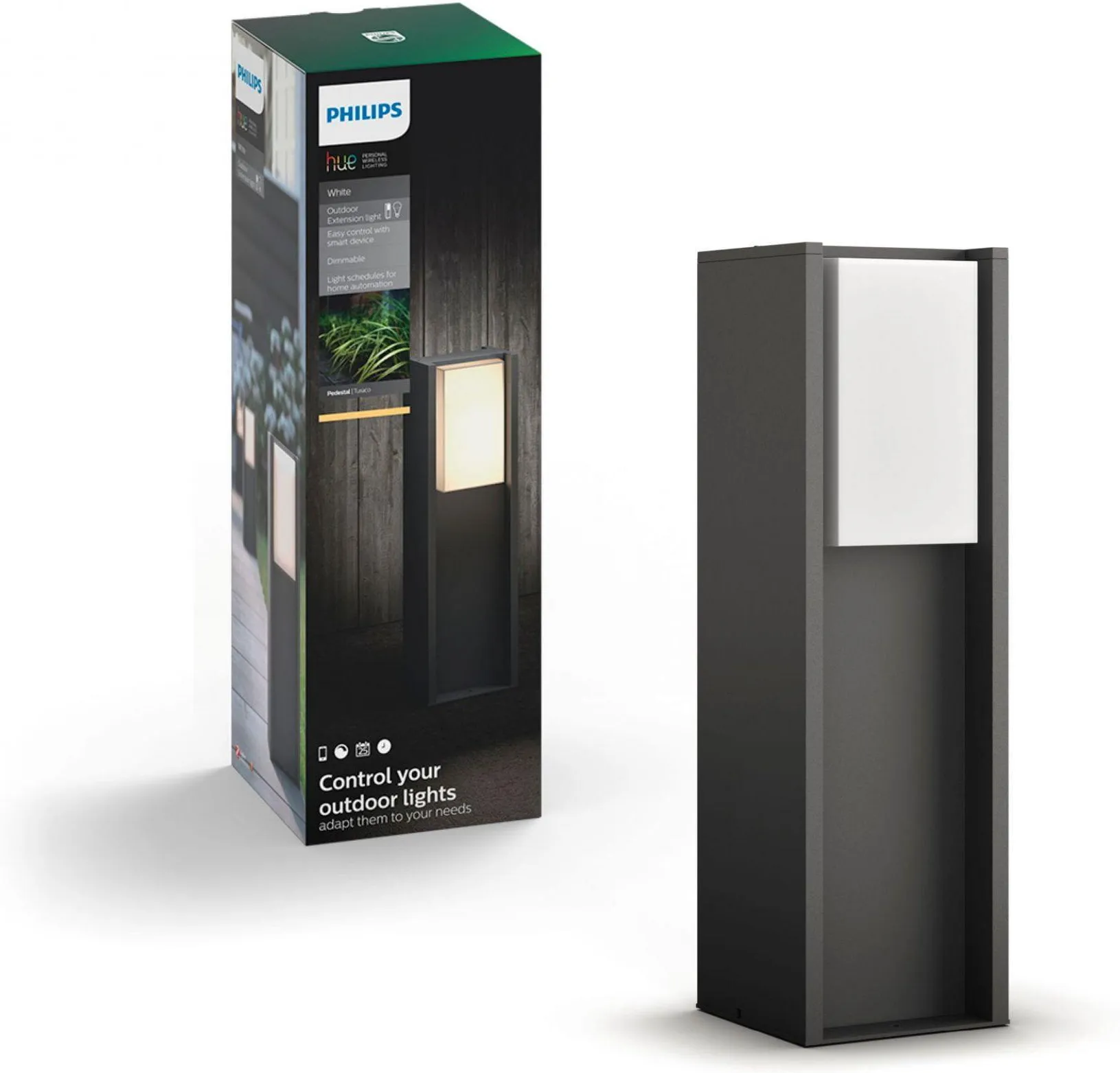 Уличный светильник-столб PHILIPS Hue White Turaco антрацит 1647393P0