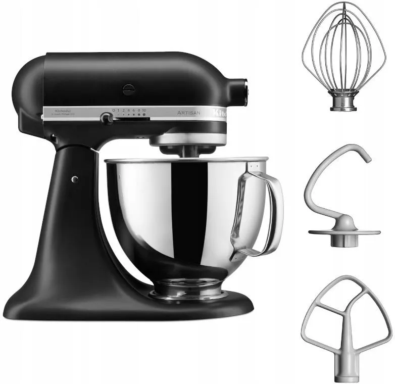 Планетарный миксер KitchenAid Artisan 5KSM125EBM, чёрный матовый