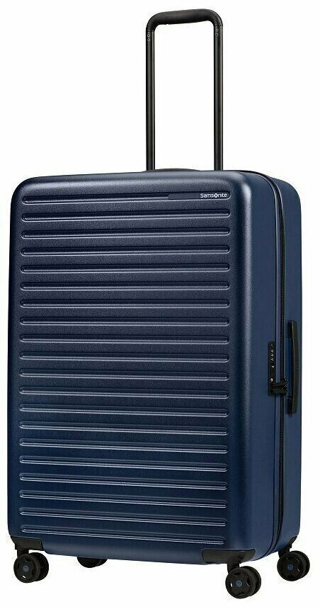 Чемодан Samsonite, полипропилен, увеличение объема, адресная бирка, 145 л, размер XL, синий