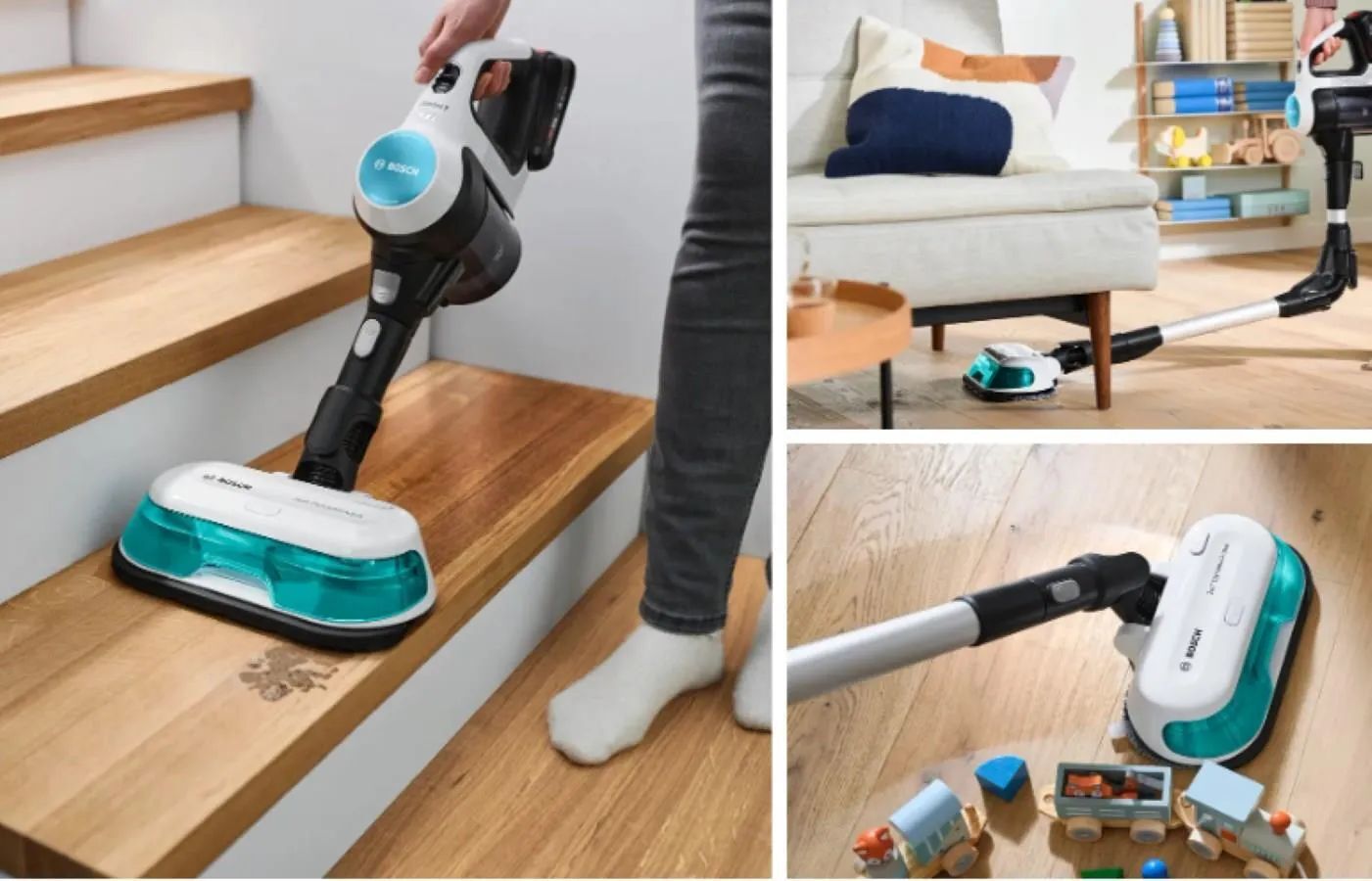 Вертикальный пылесос Bosch Unlimited 7 ProHygienic Aqua BCS71HYG4 (для аллергенной очистки и влажной уборки)