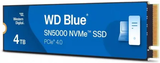 SSD WD Blue SN5000, 4 ТБ, M.2 2280, PCIe 4.0 NVMe