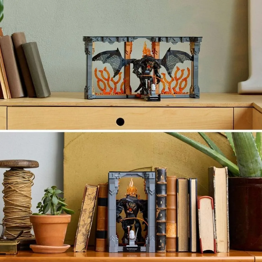 Конструктор LEGO Icons 10367 Властелин колец: Book Nook с Балрогом