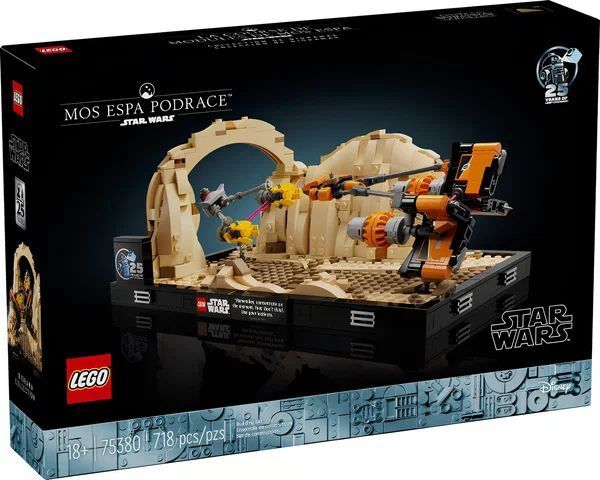 Конструктор LEGO Star Wars 75380 Диорама: Гонки на спидерах в Мос-Эспа
