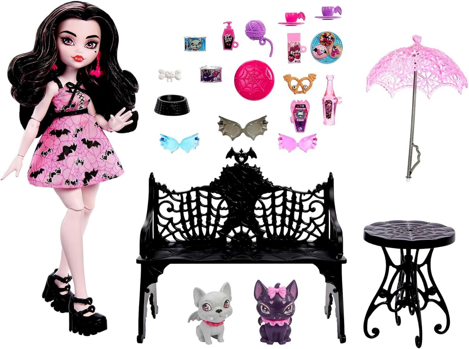 Кукла Mattel Monster High Дракулаура укус в парке HNF90