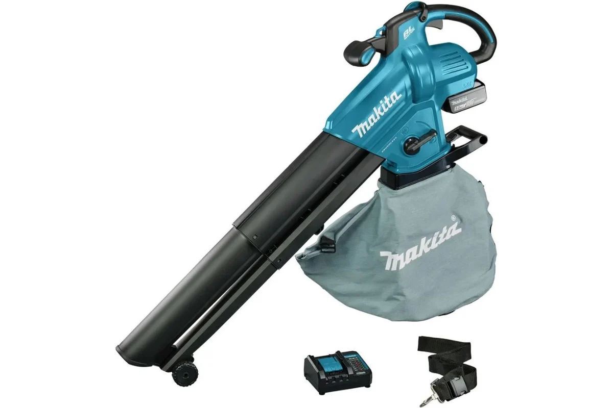 Воздуходувка с мешком Makita DUB187T001 с АКБ 5,0 Ah и ЗУ