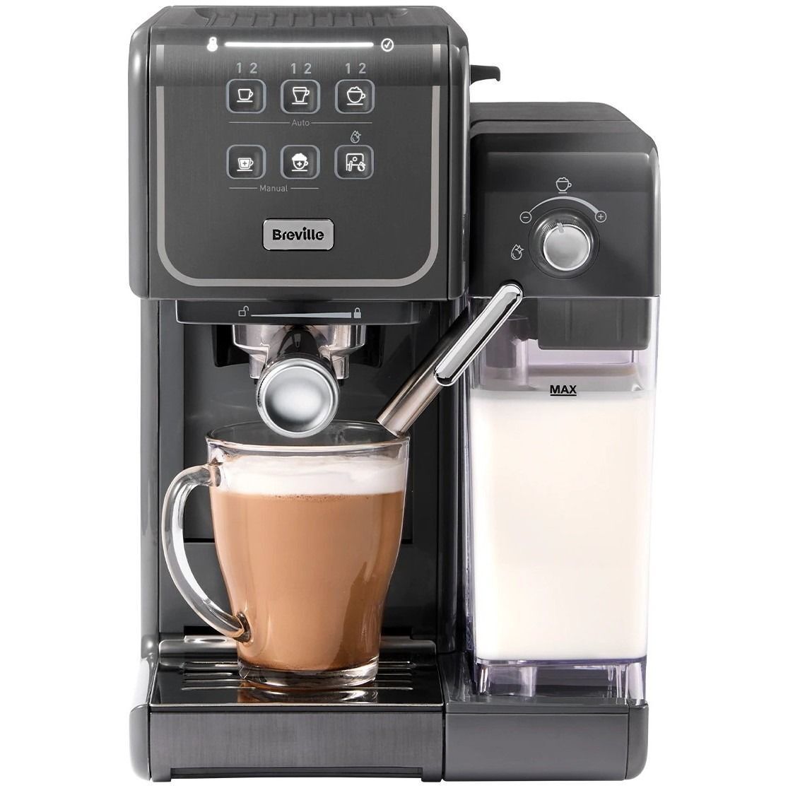 Кофемашина Breville Prima Latte III, серая / VCF146X