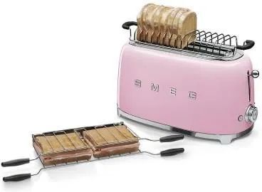 Тостер Smeg TSF02PKEU пастельный розовый