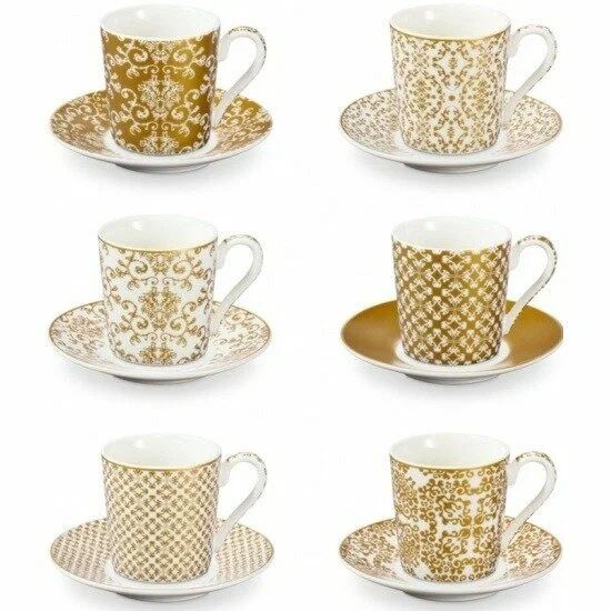 Чашка Tescoma для эспрессо myCOFFEE с блюдцем, 6 шт, Empire (387718)