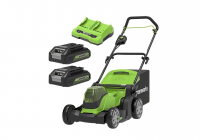 Газонокосилка Greenworks G24X2LM41K2x с 2 акб и зу