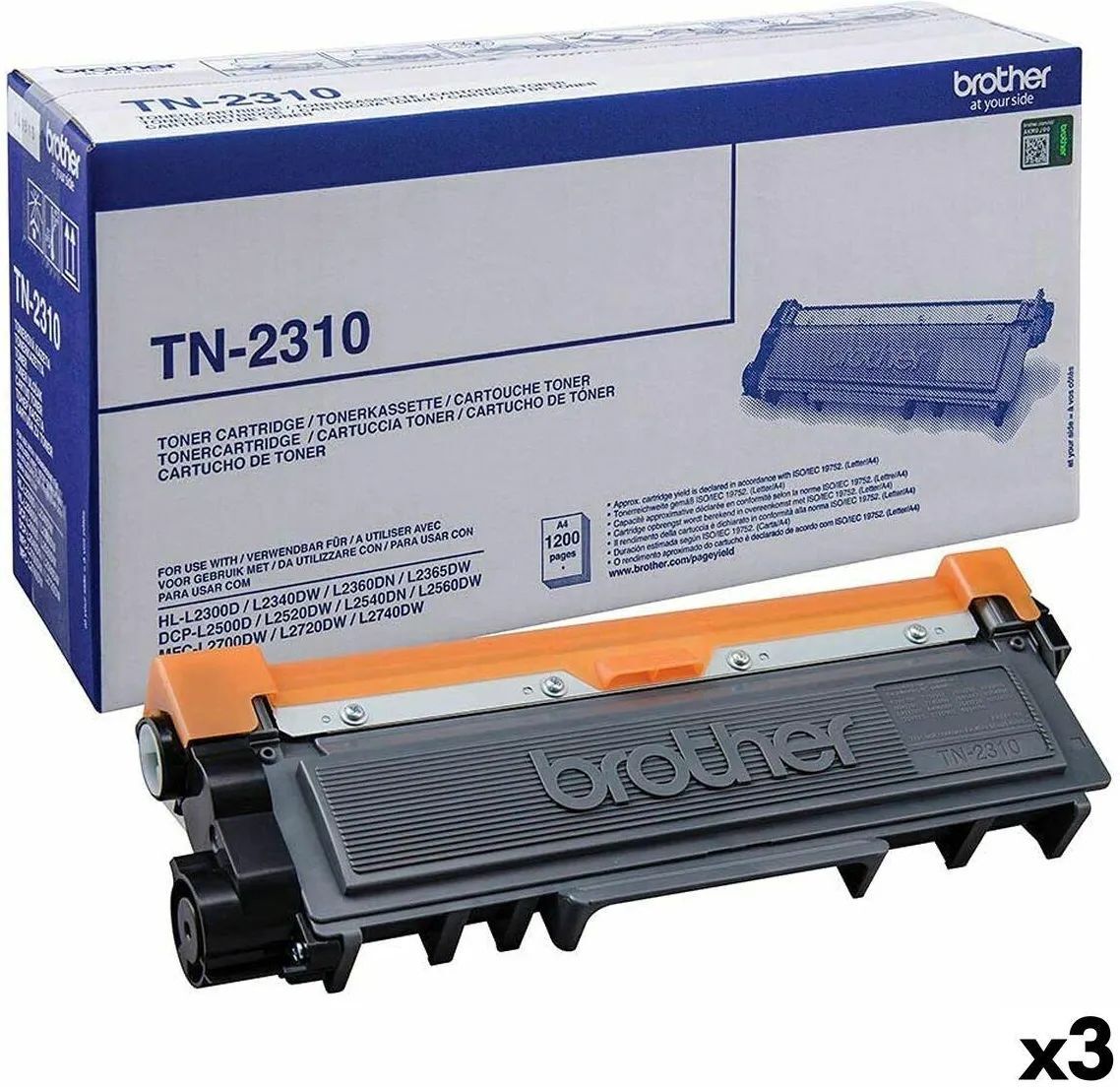 Картридж Brother TN-2310BK черный 3шт.
