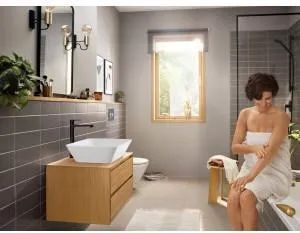 Смеситель для раковины Hansgrohe Rebris E Матовый Черный 72581670