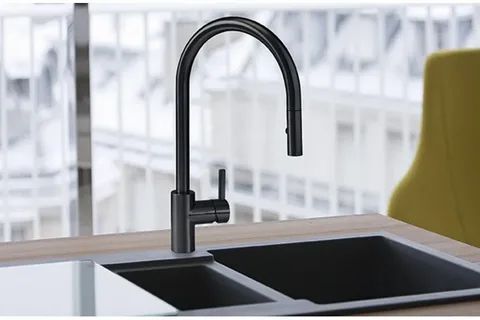 Кухонный кран Franke Maris Slim FS 115.0728.386, матовый черный