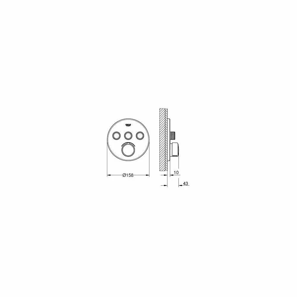 Встраиваемый смеситель Grohe Smartcontrol 29146000