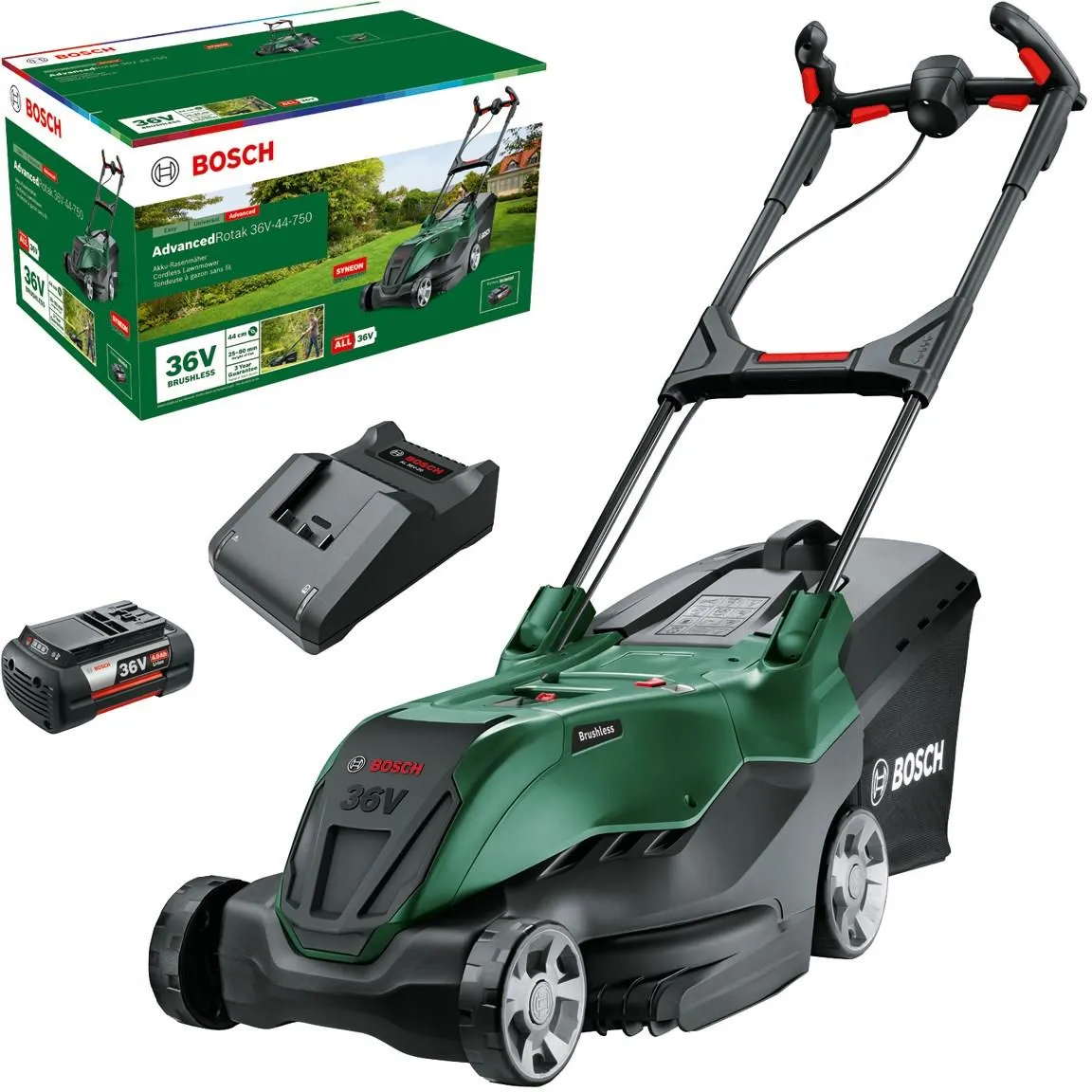 Газонокосилка аккумуляторная Bosch AdvancedRotak 36V-44-750 06008B9G01
